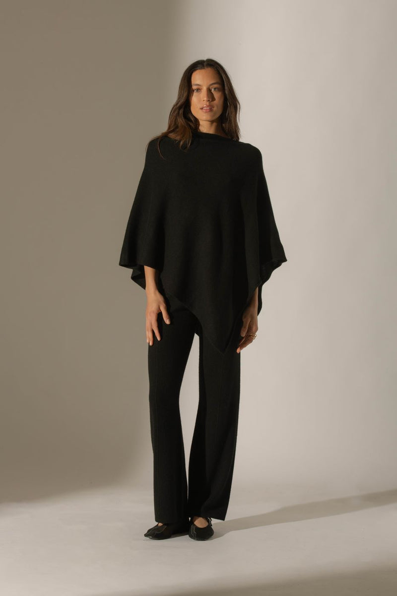 Poncho 4 Fils - Georgia - Noir