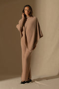 Poncho de 4 hilos - Georgia - Camel jaspeado