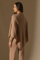 Poncho 4 Fils - Georgia - Camel Chiné