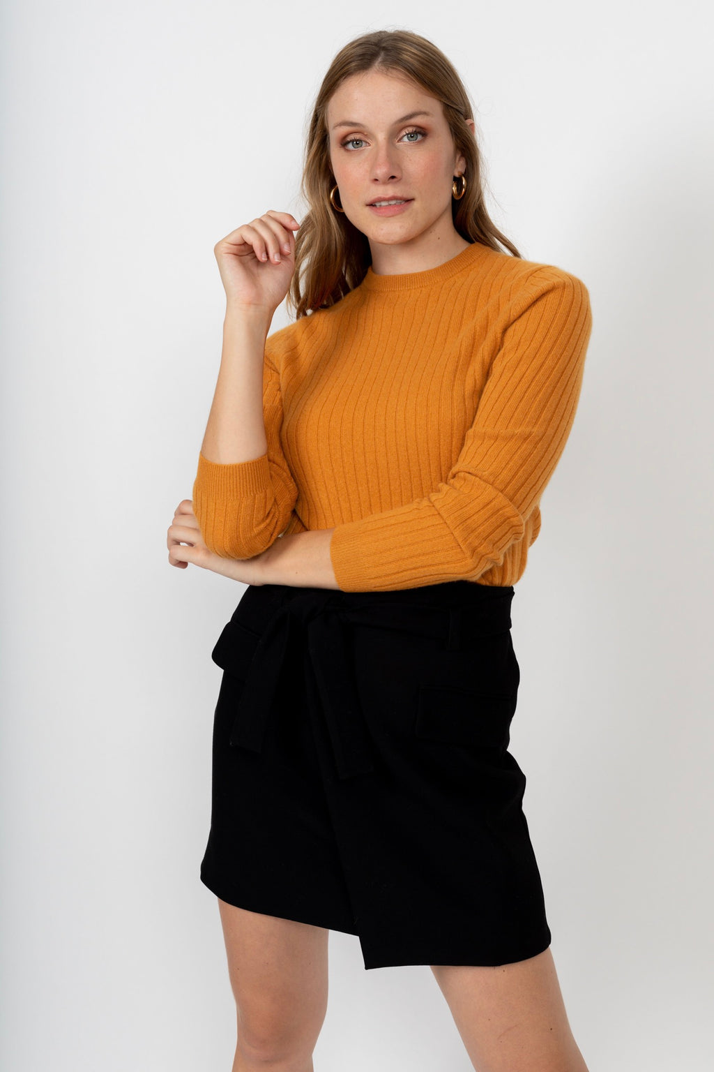 Pull Col Rond Kylie - Ocre