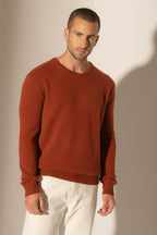 Pull Col Rond 4 Fils Eden - Écureuil