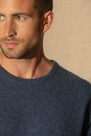 Jersey 4 Hilos Cuello Redondo - Eden - Ocean Heather
