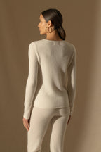 Pull Col Rond 4Fils Marya - Ivoire