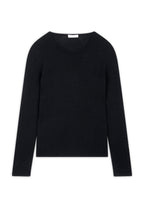 4 Thread Round Neck Sweater - Marya - Black
