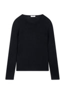 Pull Col Rond 4 Fils - Marya - Noir