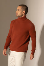 Pull Col Roulé 4 Fils Marius - Écureuil