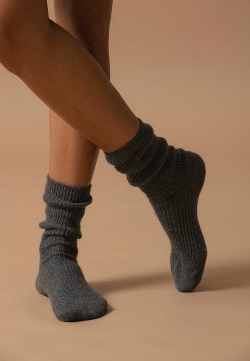 Chaussettes 4 Fils - Molilou - Anthracite Chiné
