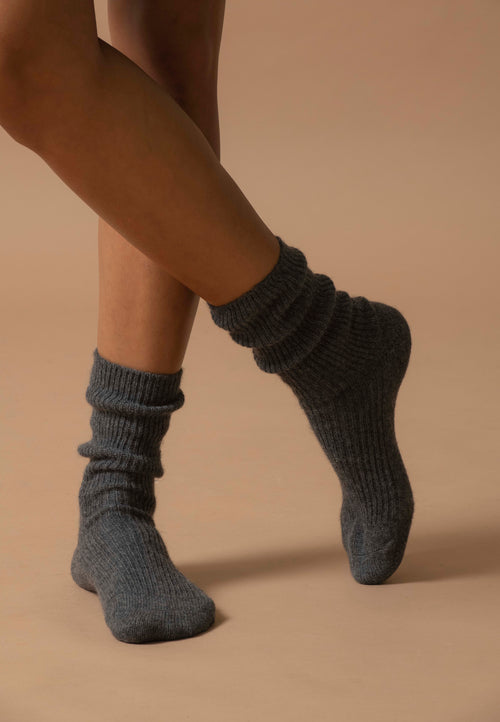 Chaussettes 4 Fils - Molilou - Anthracite Chiné