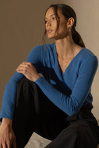 V-Neck Sweater - Shannon - Electric Blue
