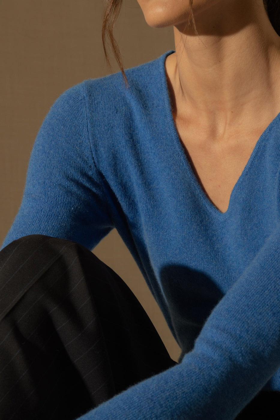 V-Neck Sweater - Shannon - Electric Blue