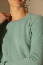 Pull Col Rond Wilma - Vert Chiné