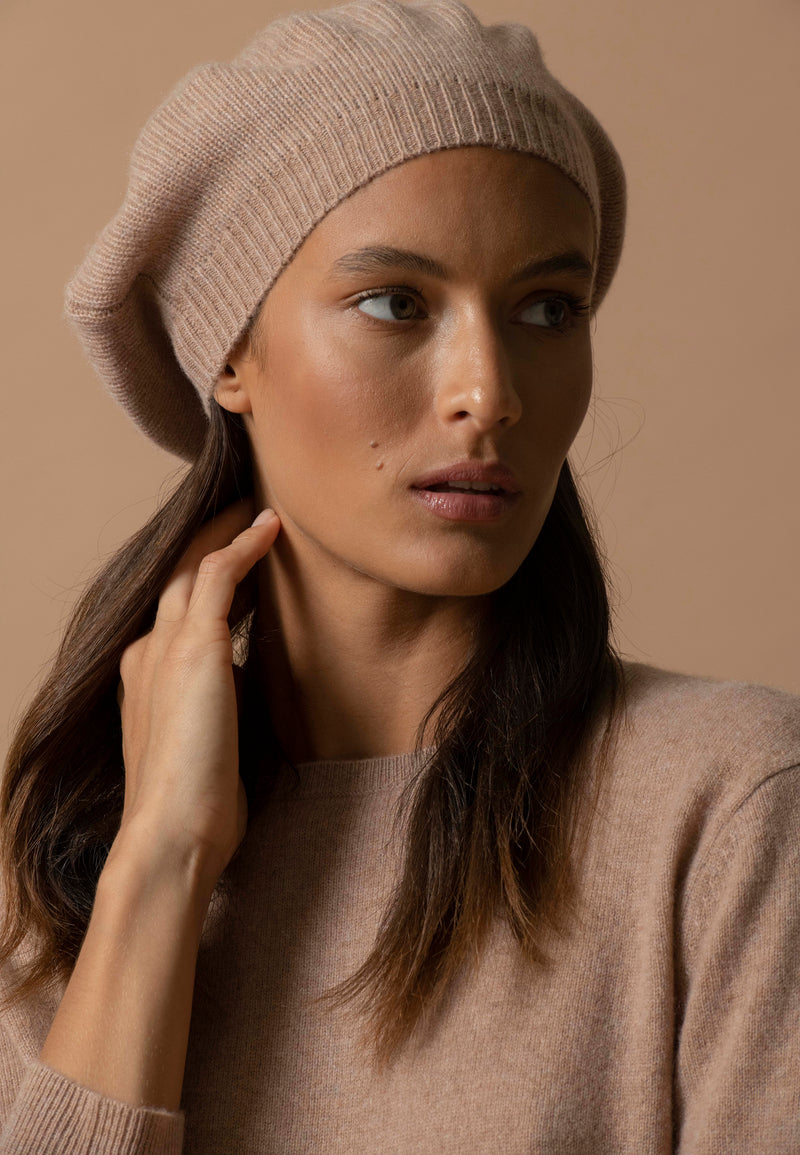 Béret 4 Fils - Cloe - Camel Chiné