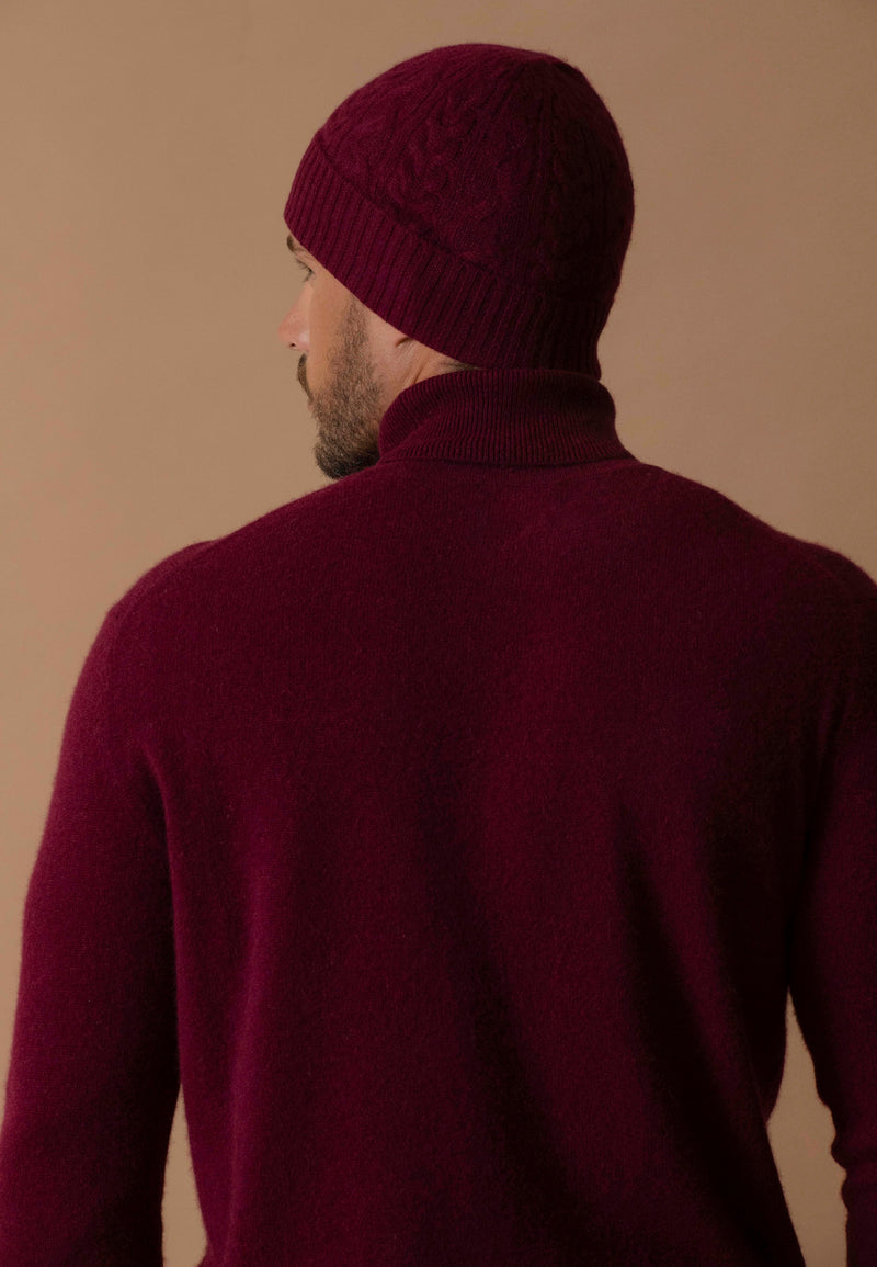 Gorro 4 Hilos - Popi - Burdeos
