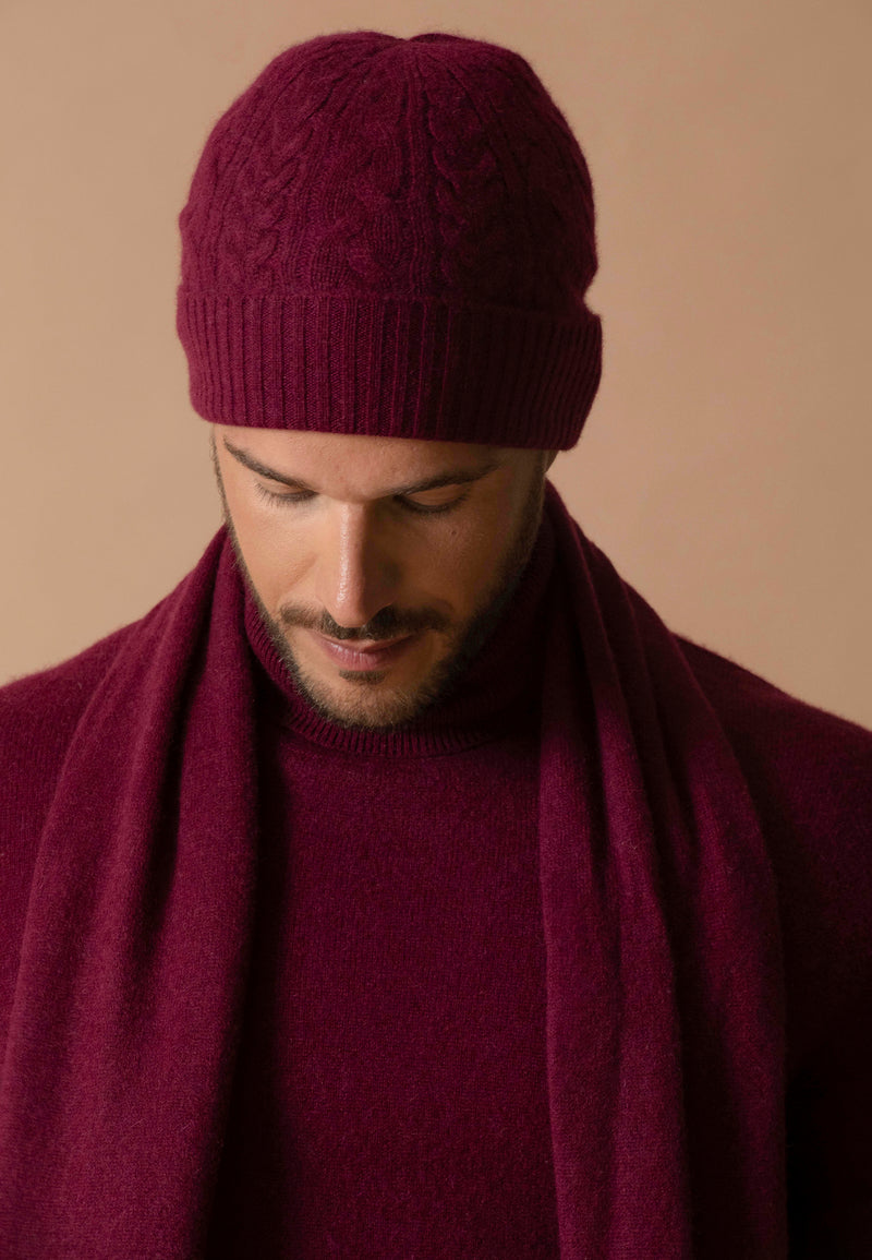 Bonnet 4 Fils - Popi - Bordeaux