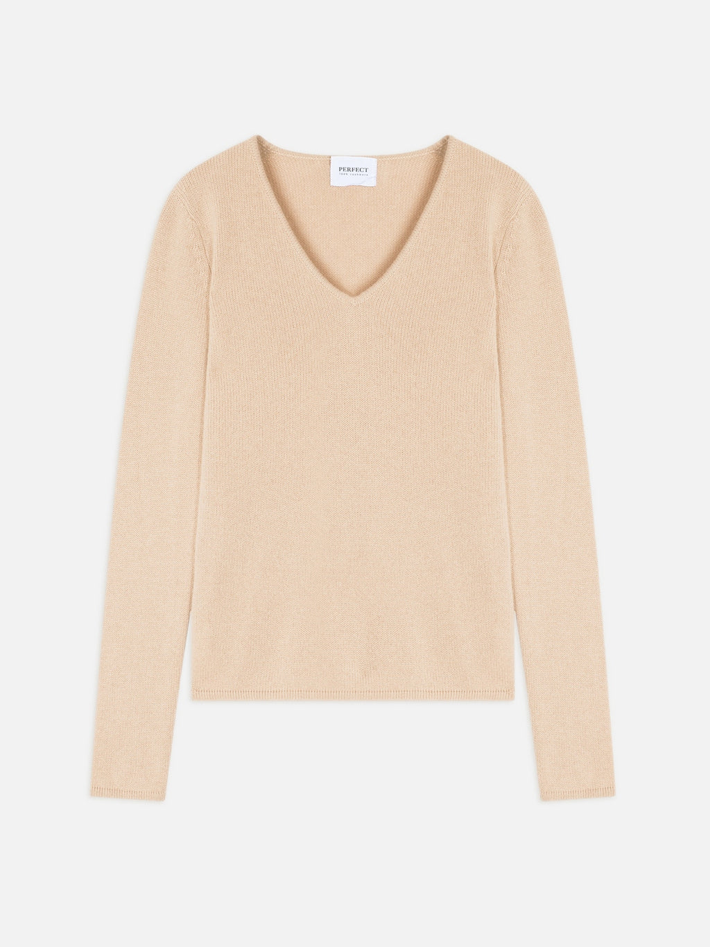 Pull Col V 4 Fils Gaby - Sable