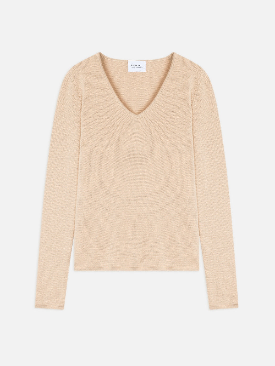 Pull Col V 4 Fils Gaby - Sable
