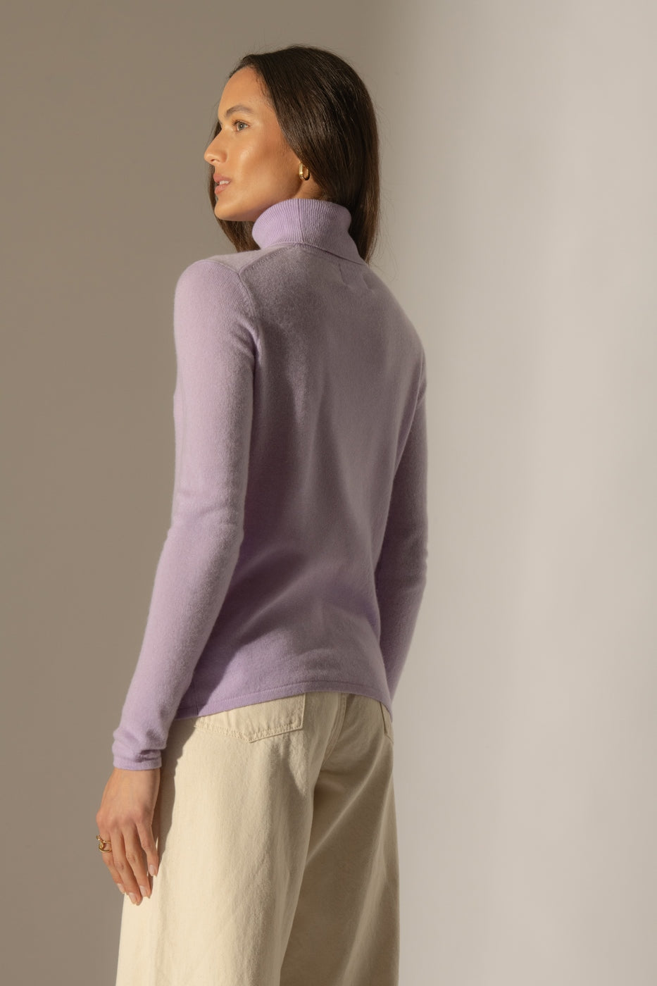 Roll Neck Jumper - Ashley - Mauve