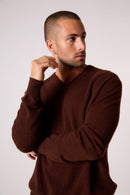 Pull Col V - Alexander - Café