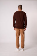 Pull Col V - Alexander - Café