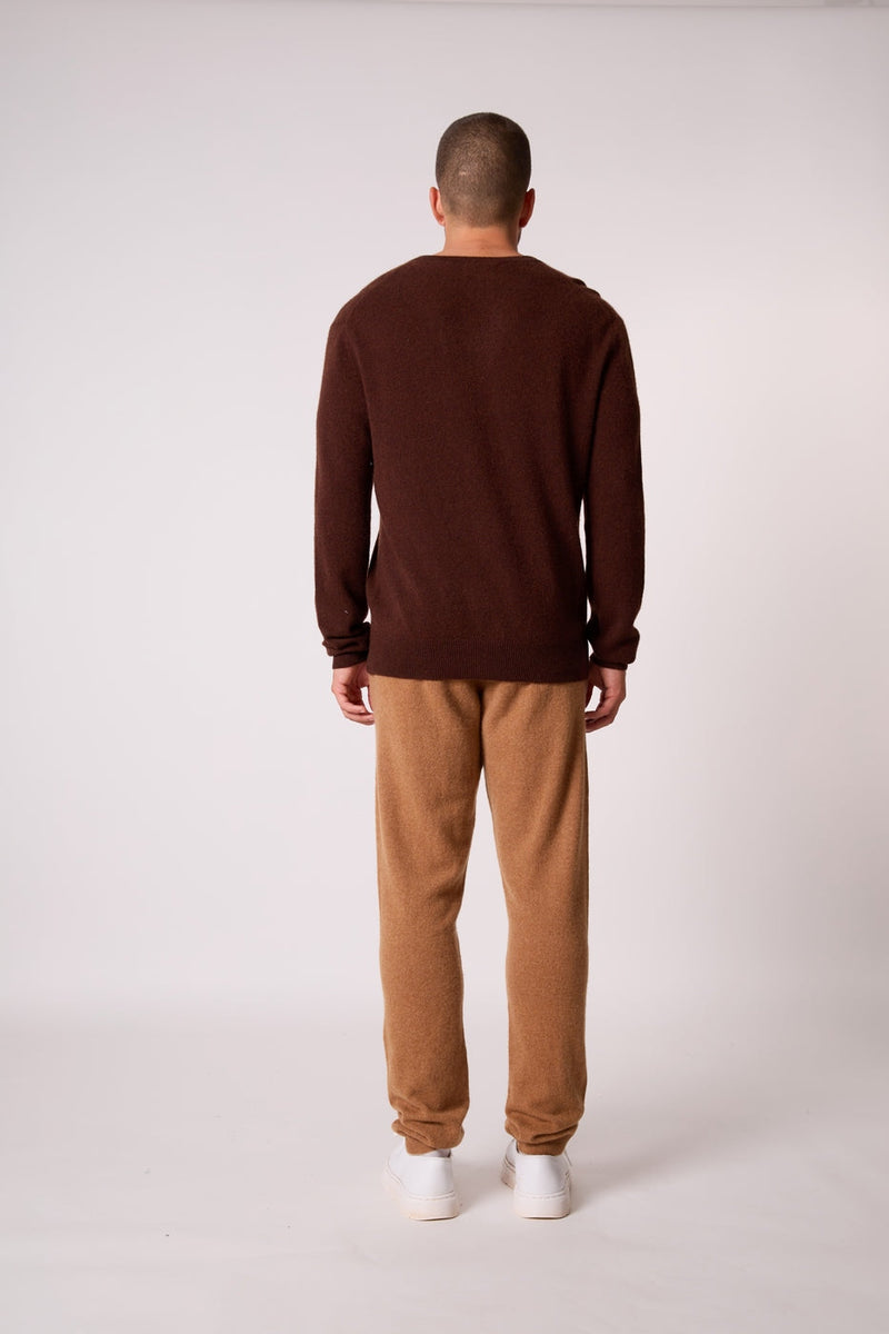 Pull Col V - Alexander - Café