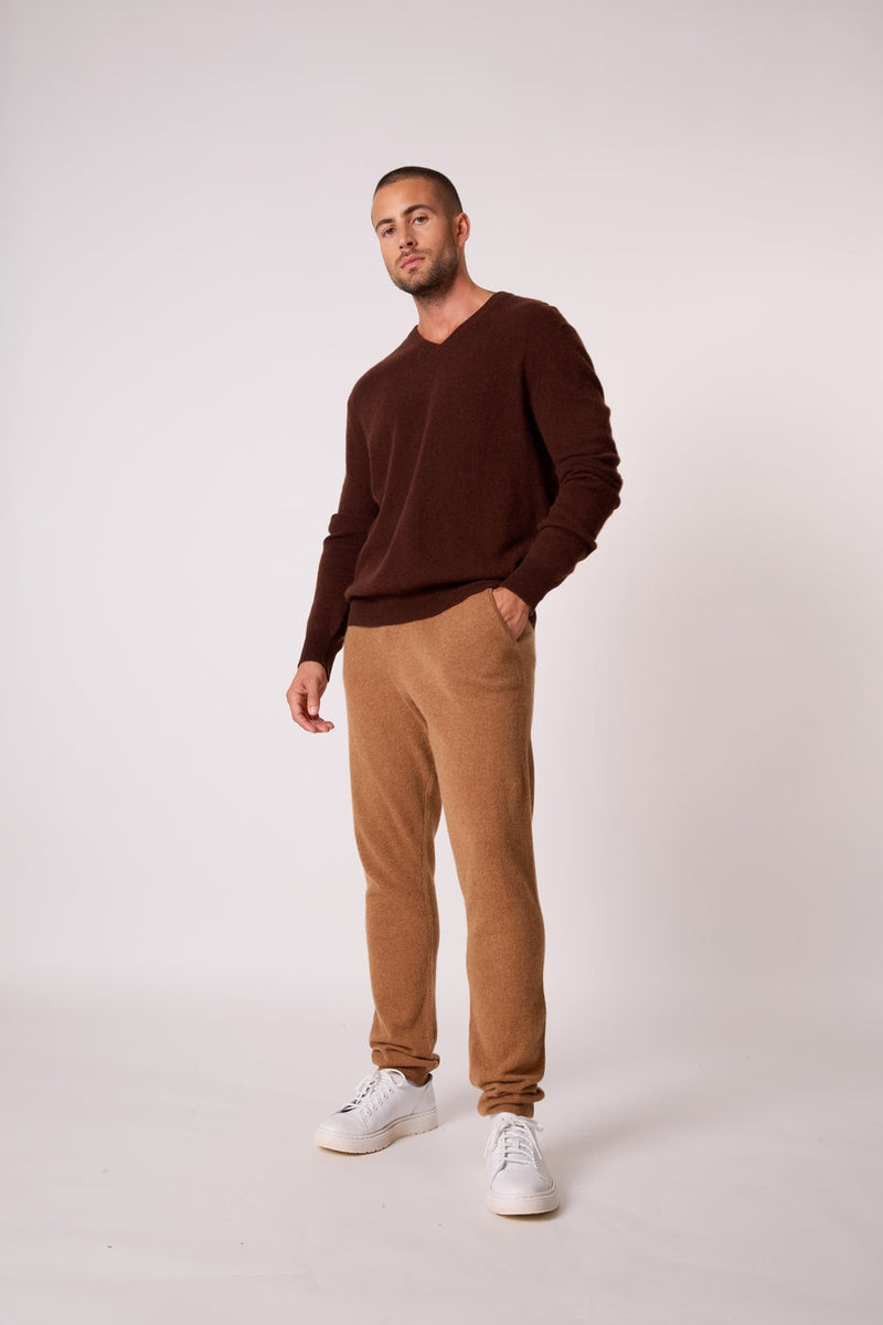 Pull Col V - Alexander - Café