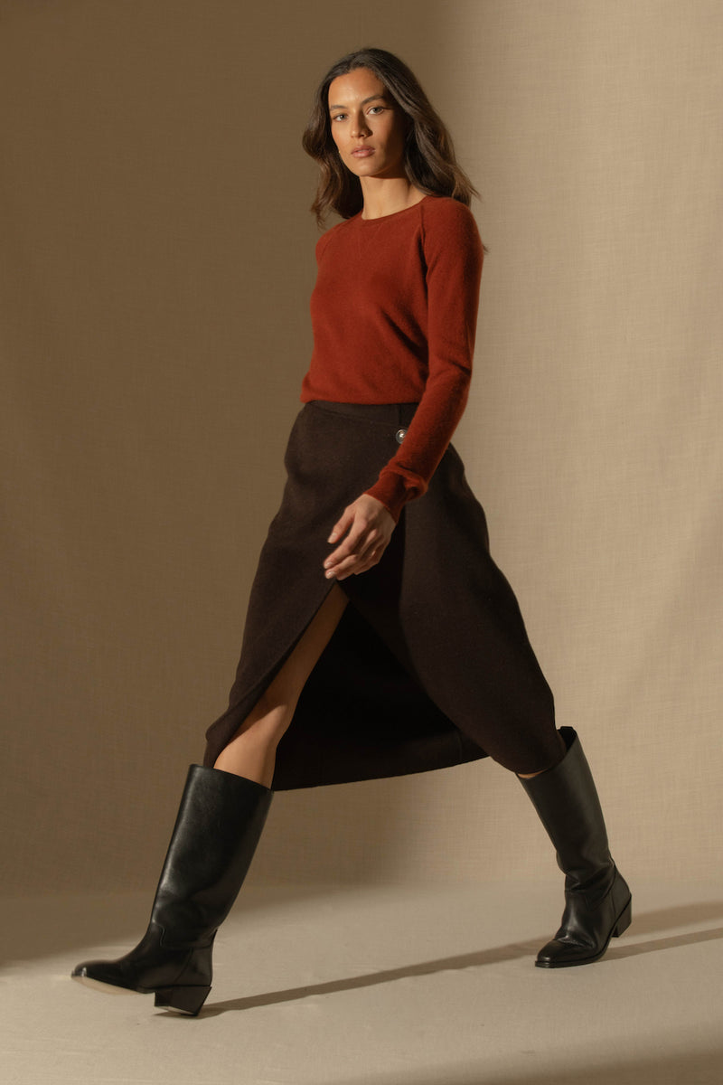 Pull Col Rond - Wilma - Auburn