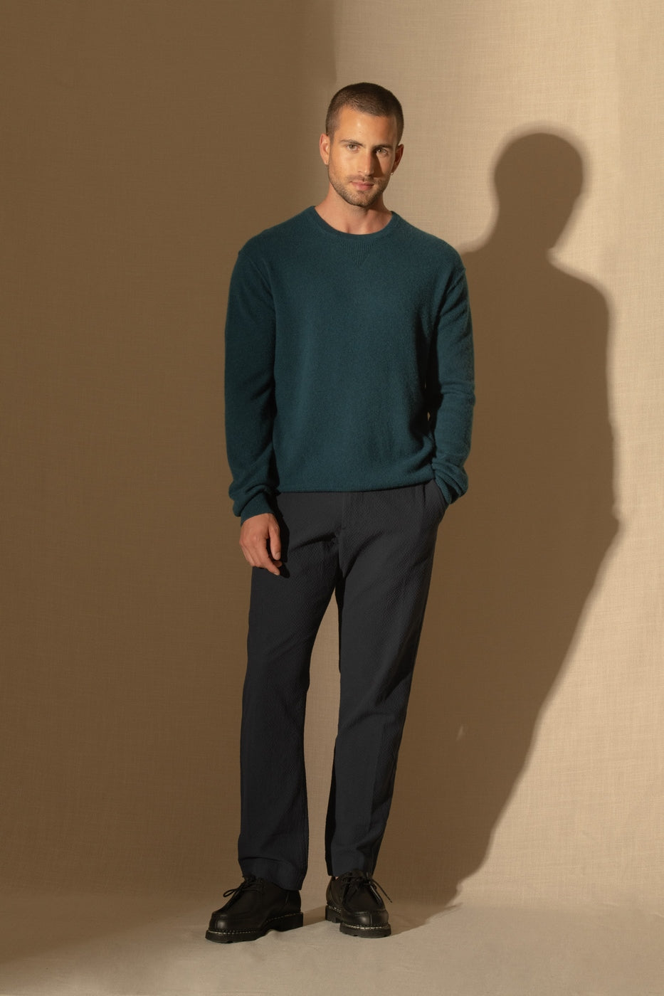 Pull Col Rond Soan - Vert Canard