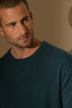 Pull Col Rond Soan - Vert Canard