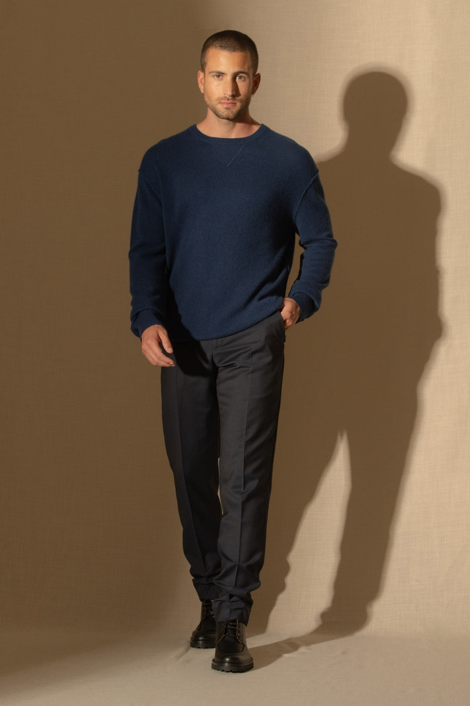 Round Neck Jumper - Soan - Midnight