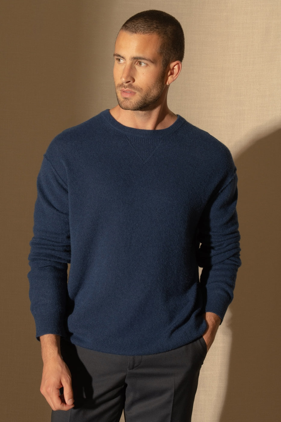 Round Neck Jumper - Soan - Midnight
