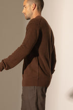 Pull Col Rond Soan - Café