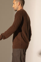 Jersey Cuello Redondo - Soan - Café