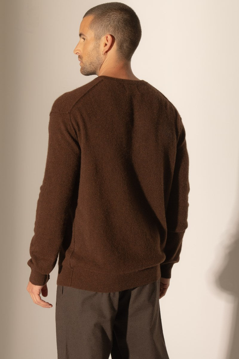 Jersey Cuello Redondo - Soan - Café