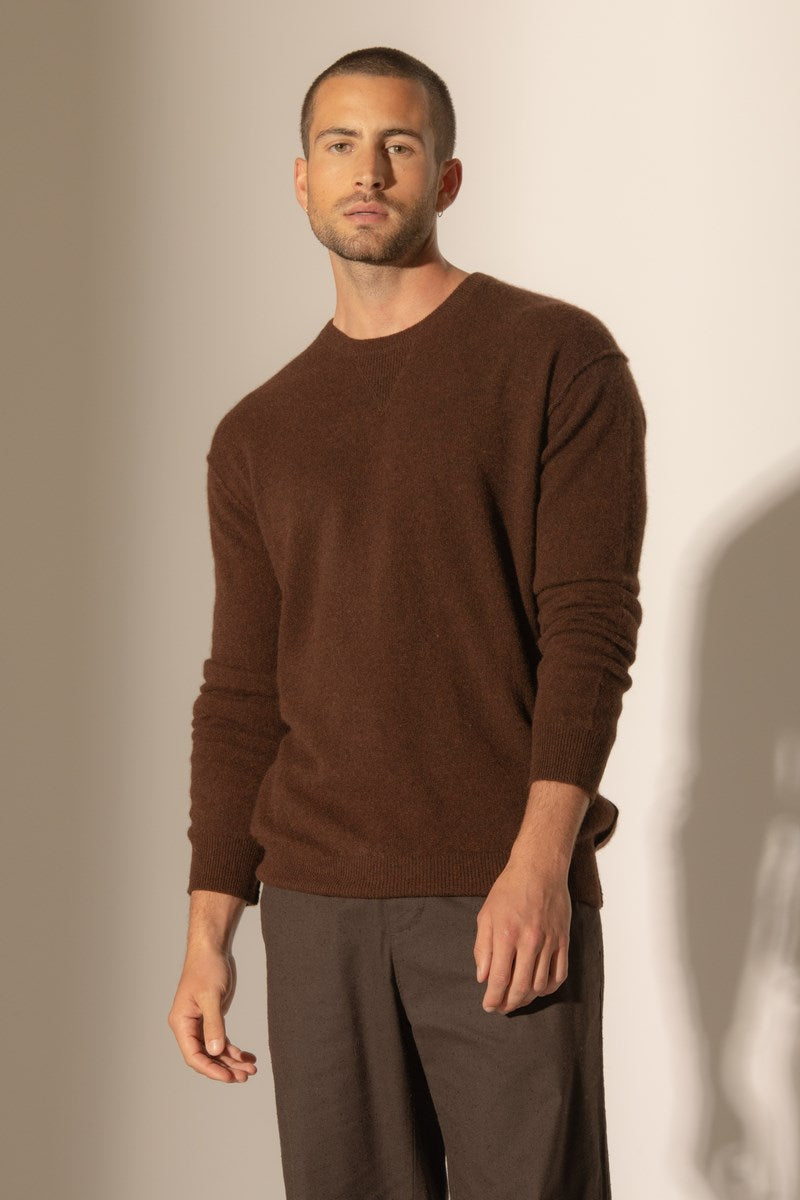 Jersey Cuello Redondo - Soan - Café