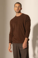 Pull Col Rond - Soan - Café