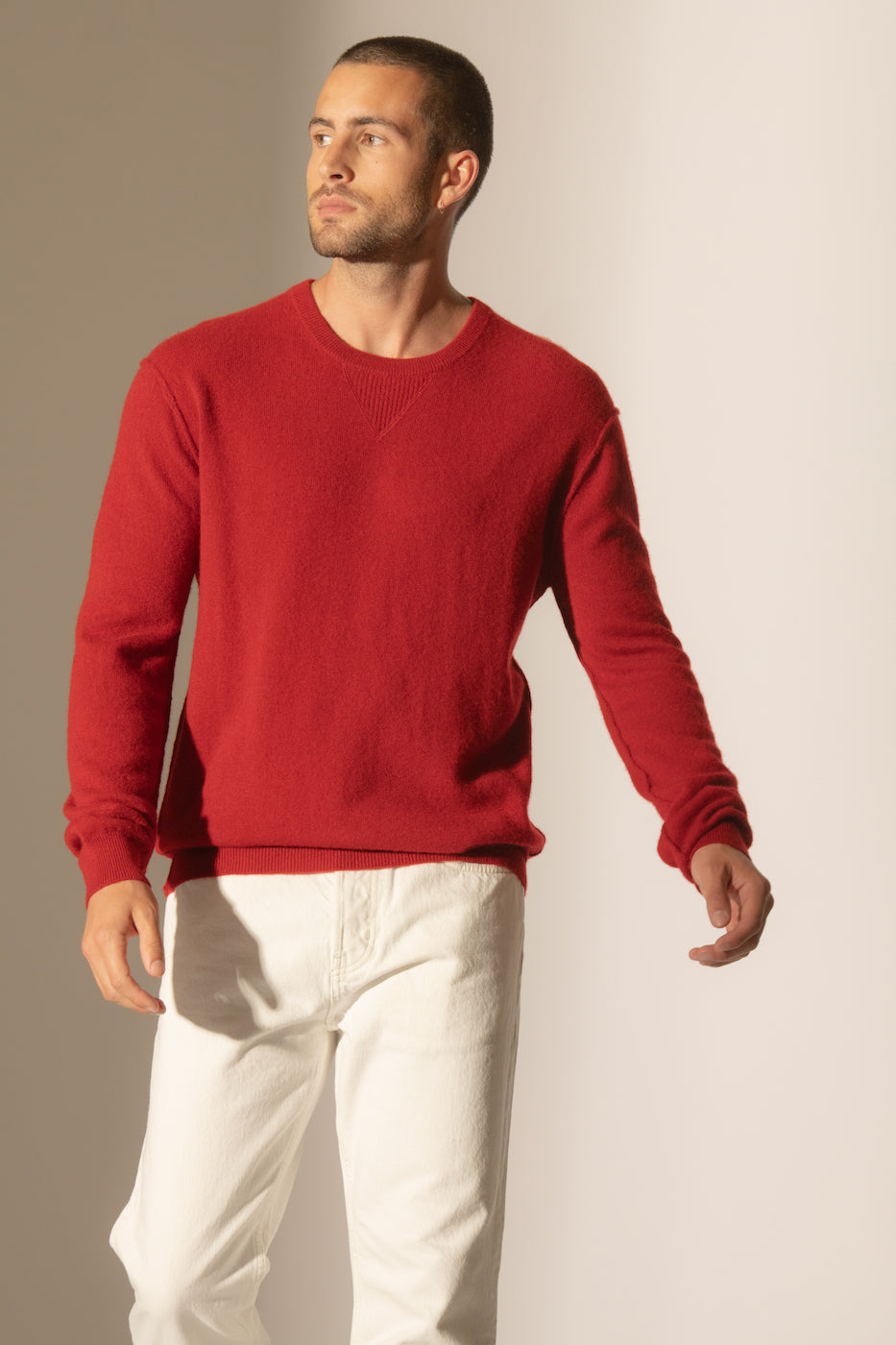 Pull Col Rond - Soan - Rubis