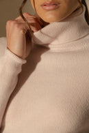 Pull Col Roulé - Elly - Poudre