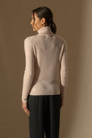 Pull Col Roulé - Elly - Poudre