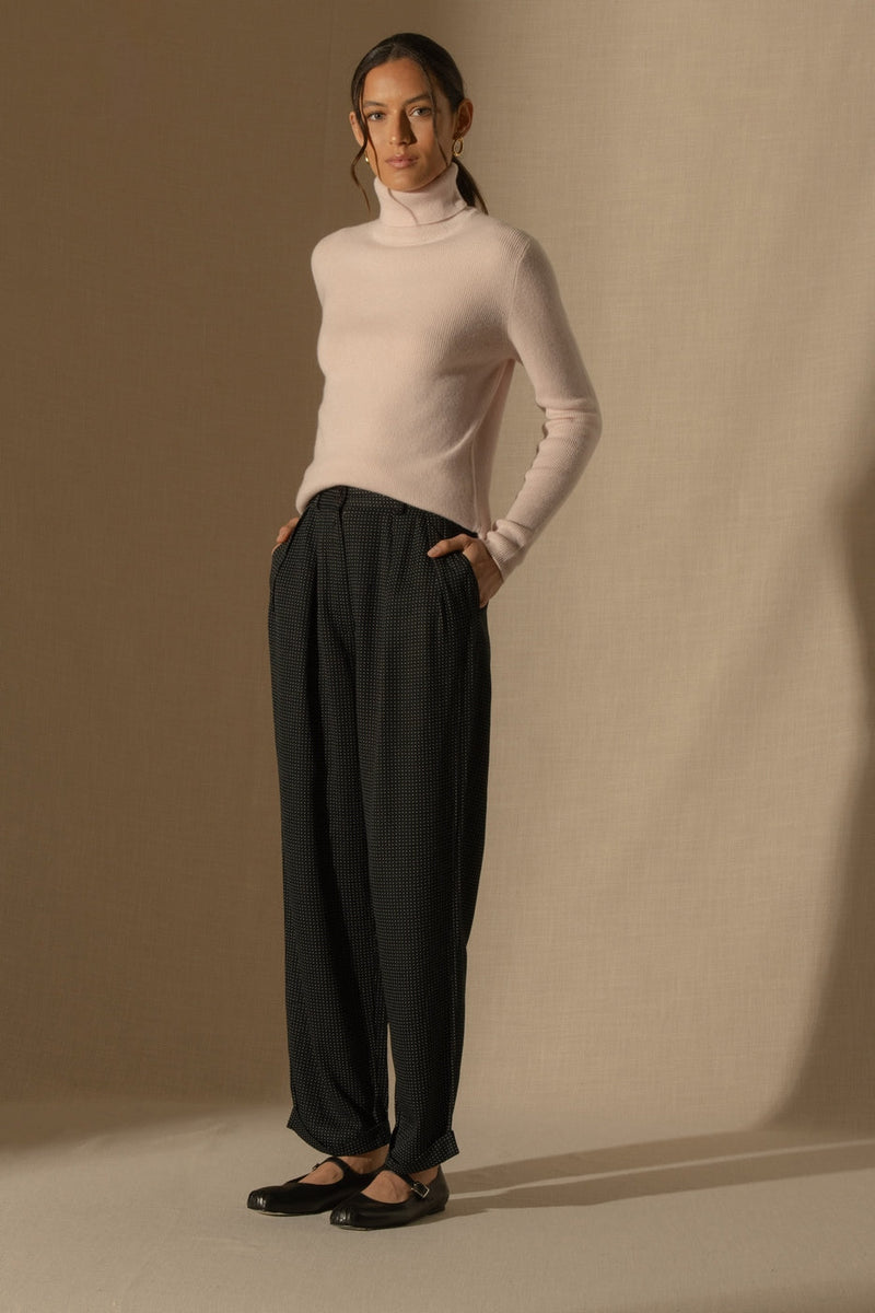 Pull Col Roulé - Elly - Poudre