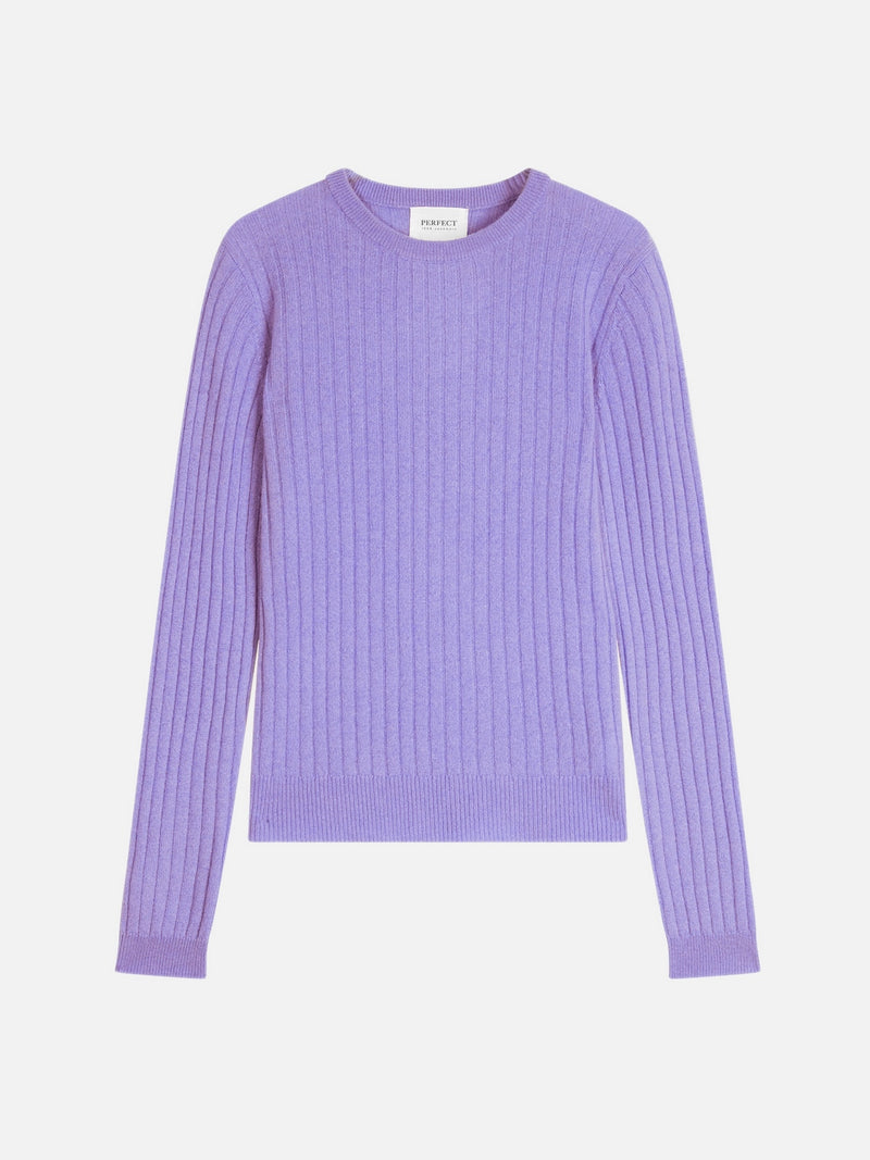 Pull Col Rond - Kylie - Lavande