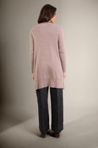 Veste Longue Abigail - Taupe Clair Chiné