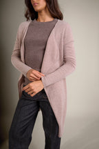 Veste Longue Abigail - Taupe Clair Chiné
