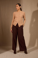 Cardigan Col Rond - Amy - Sahara