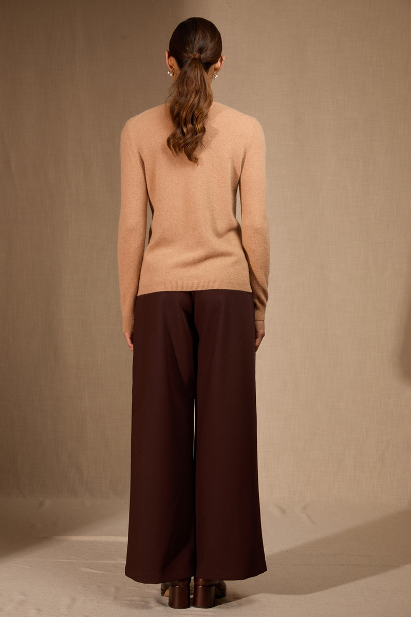 Cardigan Col Rond - Amy - Sahara