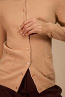 Cardigan Col Rond - Amy - Sahara