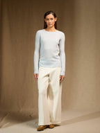 Round Neck Jumper - Wilma - Frost