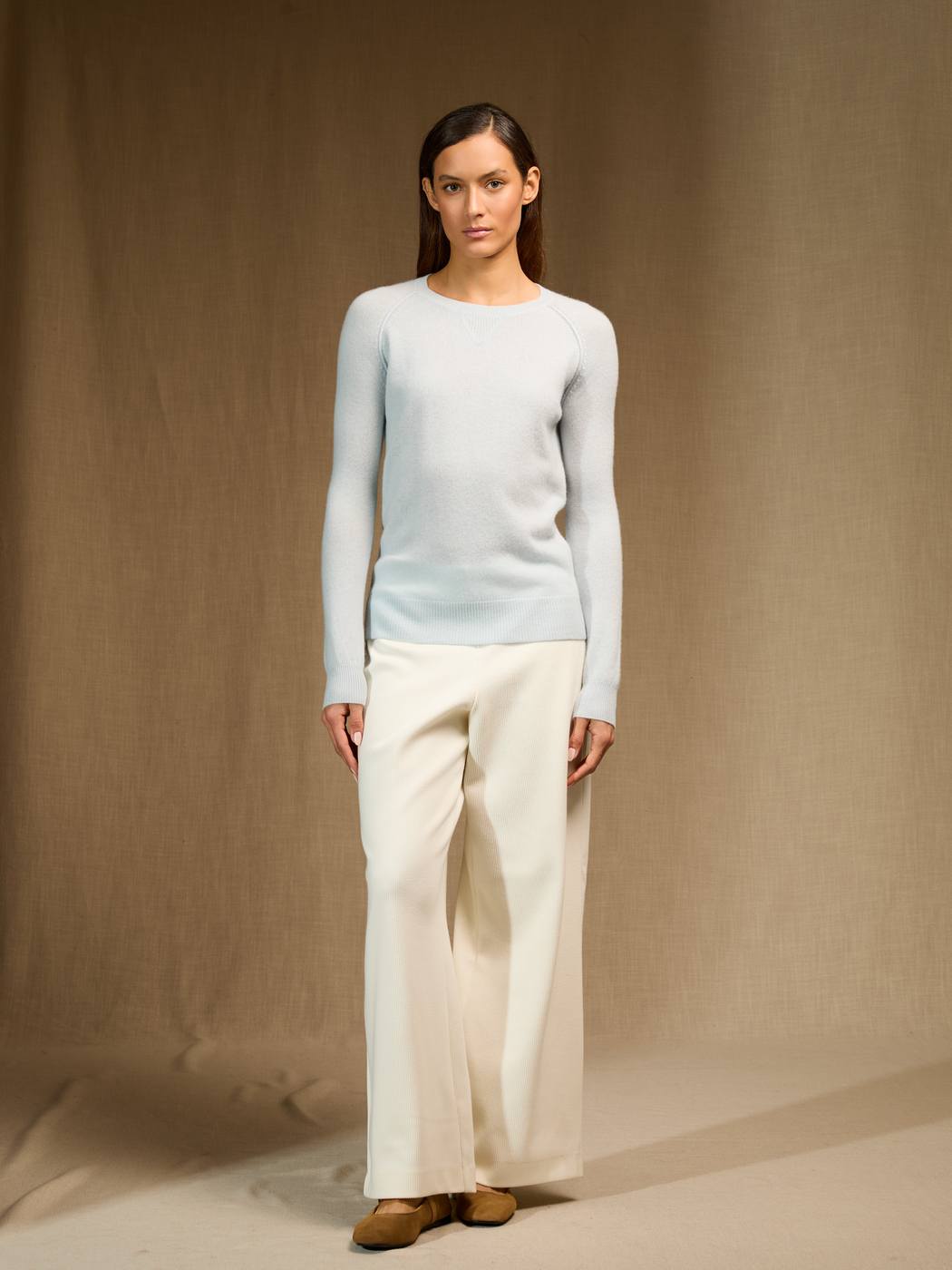 Round Neck Jumper - Wilma - Frost