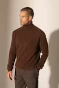 Pull Col Roulé Trevor - Café