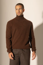 Pull Col Roulé Trevor - Café