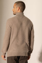 Pull Col Roulé - Trevor - Caribou Chiné